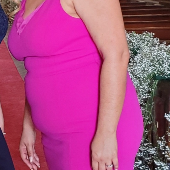 Vibrant Pink Sleeveless Dress - Picture 6 of 6